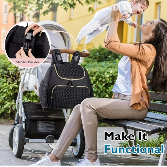 mommore Diaper Bag Small Diaper Backpack - Picture 2 of 13